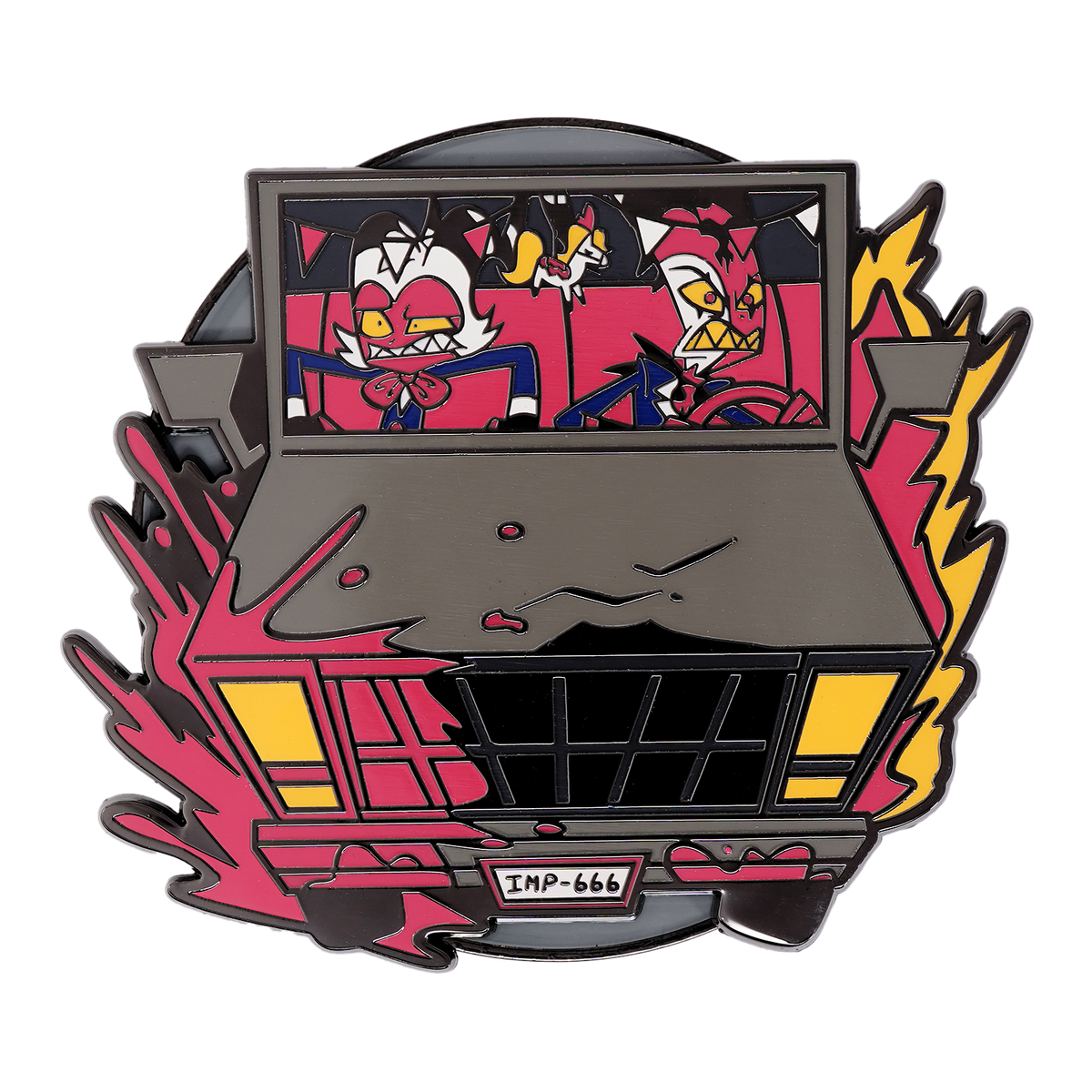 Blitz & Moxxie Driving - JUMBO Enamel Pin