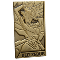 Beelzebub Gold Plated Metal Collectible Card *CLEARANCE*