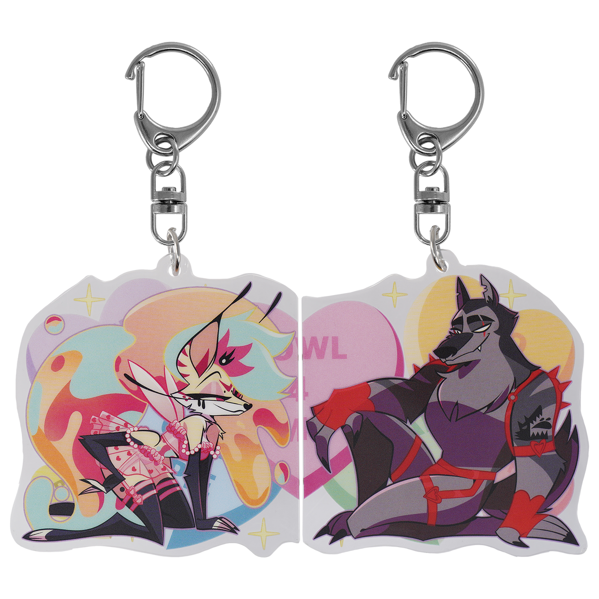 Bee x Vortex - Valentines 2025 Couple Magnet Acrylic Keychain *LIMITED STOCK*
