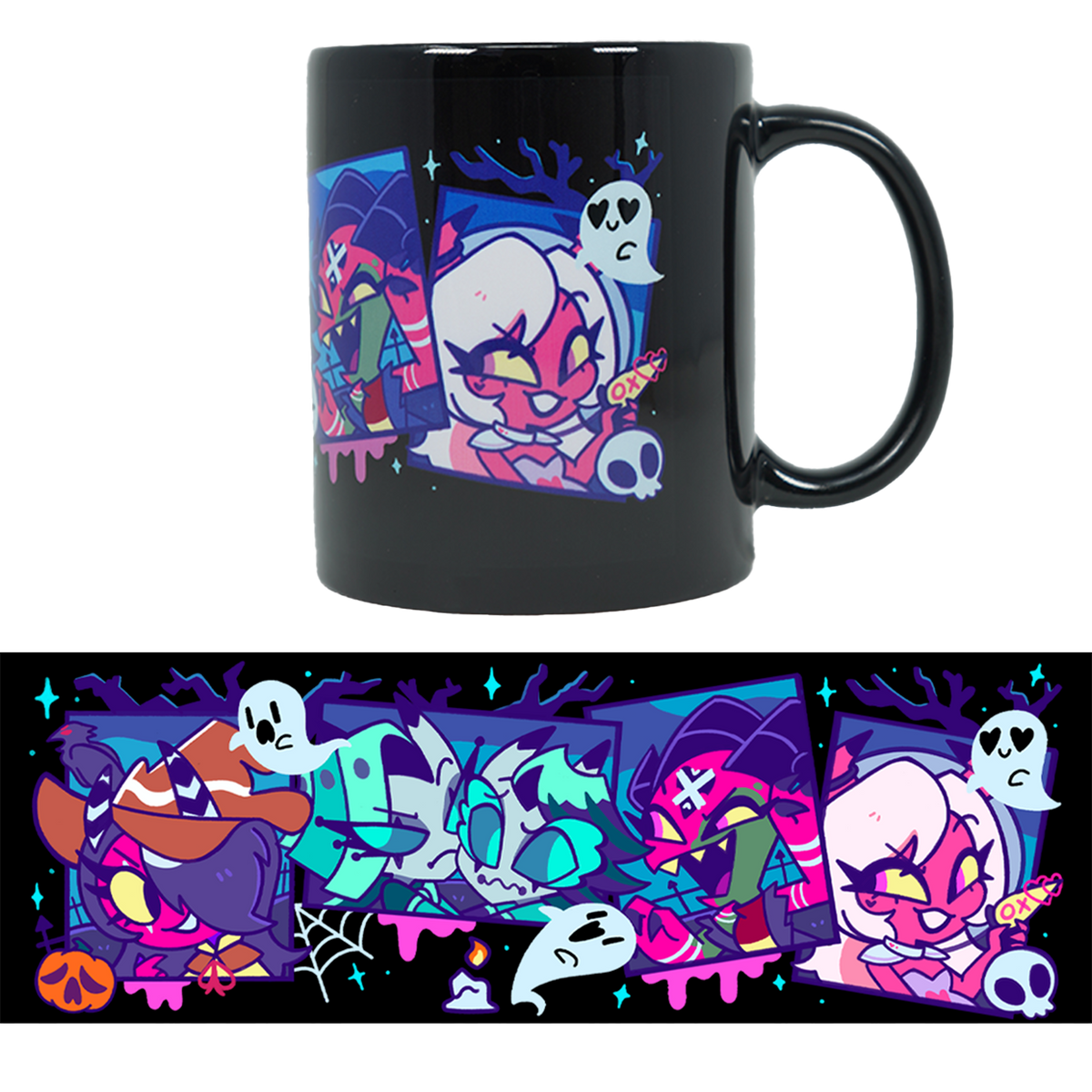 Haunted House Black Mug *CLEARANCE*