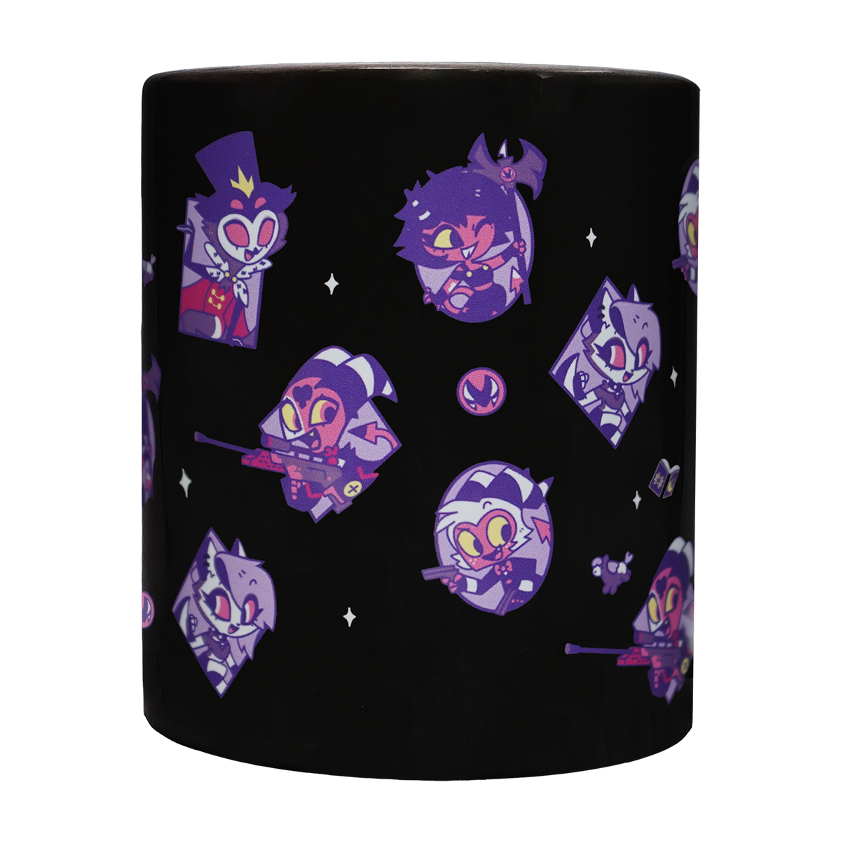 Helluva Boss Pattern Black Mug *LIMITED STOCK*