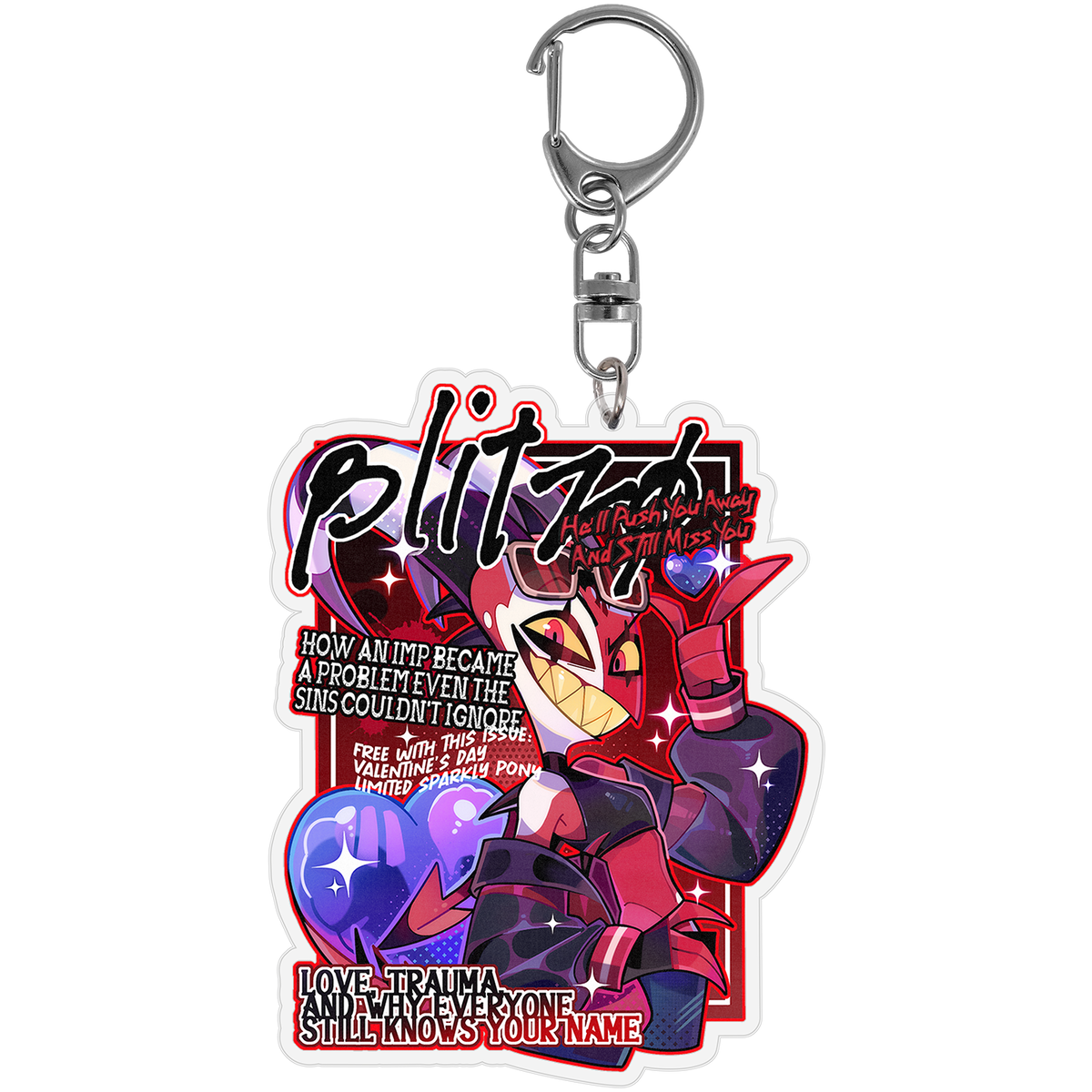 Blitz - Key To My Heart Keychain *LAST CHANCE*