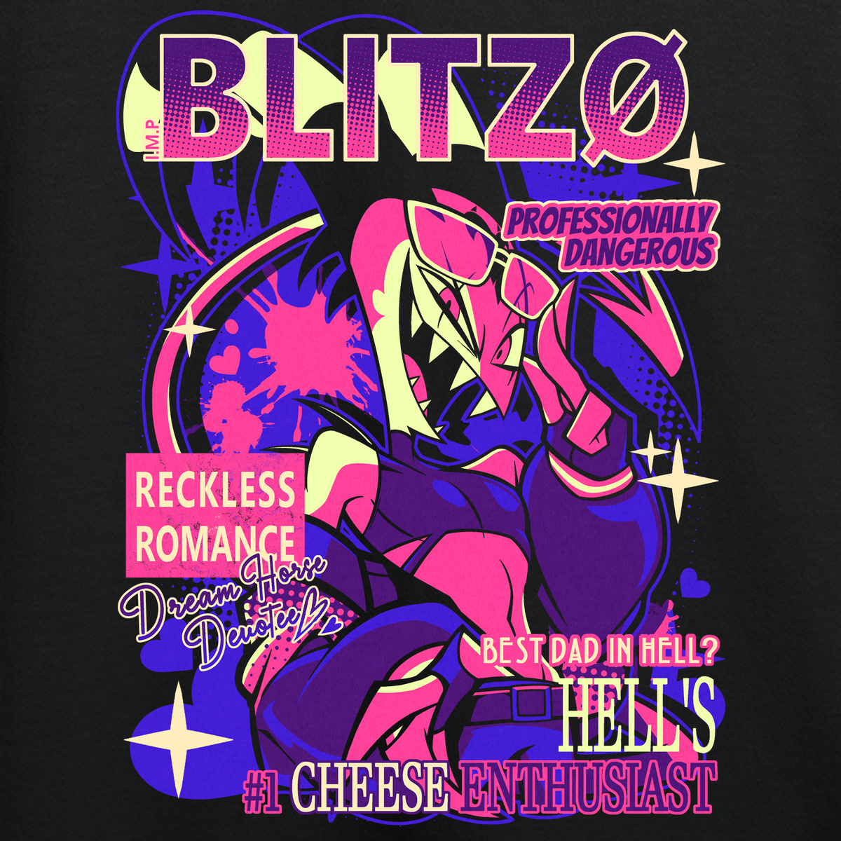 Pullover Hoodie - Blitz - From Helluva Boss with Love *LIMITED STOCK*