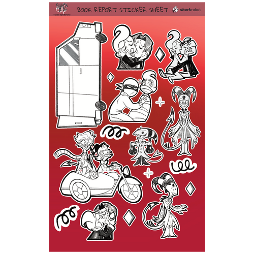 Book Report Drawings Poster Print W/Sticker Sheet *LIMITED STOCK*