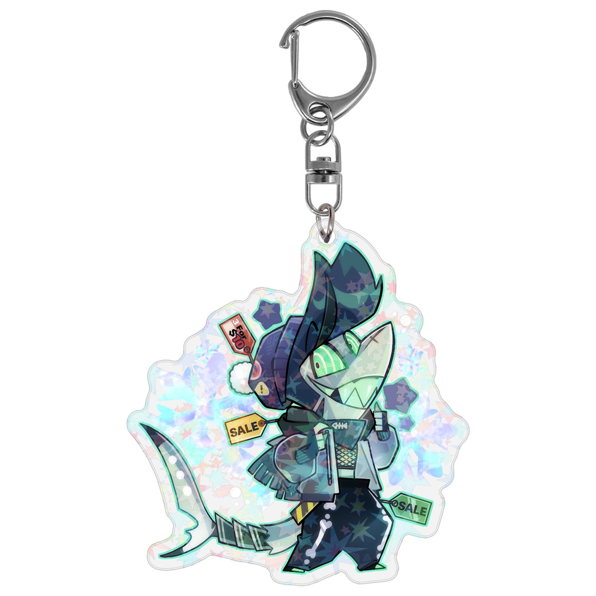 Chaz - Cozy Winter - Holographic Keychain *LIMITED STOCK*