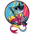 Chaz Pride Balloon Sticker *LIMITED STOCK*