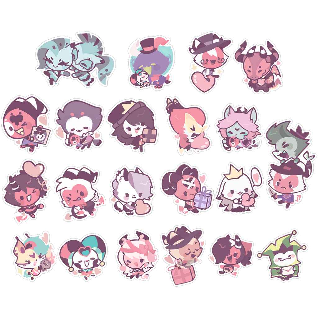 From Helluva Boss with Love Mini Chibi Sticker Set *LAST CHANCE*