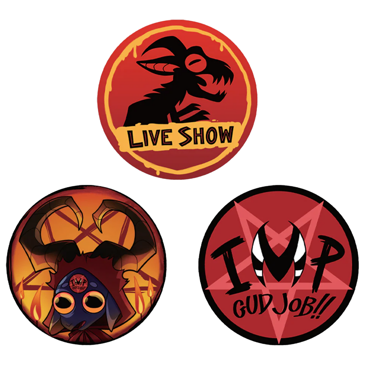 Chupacabras Buttons - 3 Pack