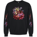 Crewneck Sweatshirt - Moxxie & Millie Halloween Slasher w/Printed Sleeves *LIMITED STOCK*
