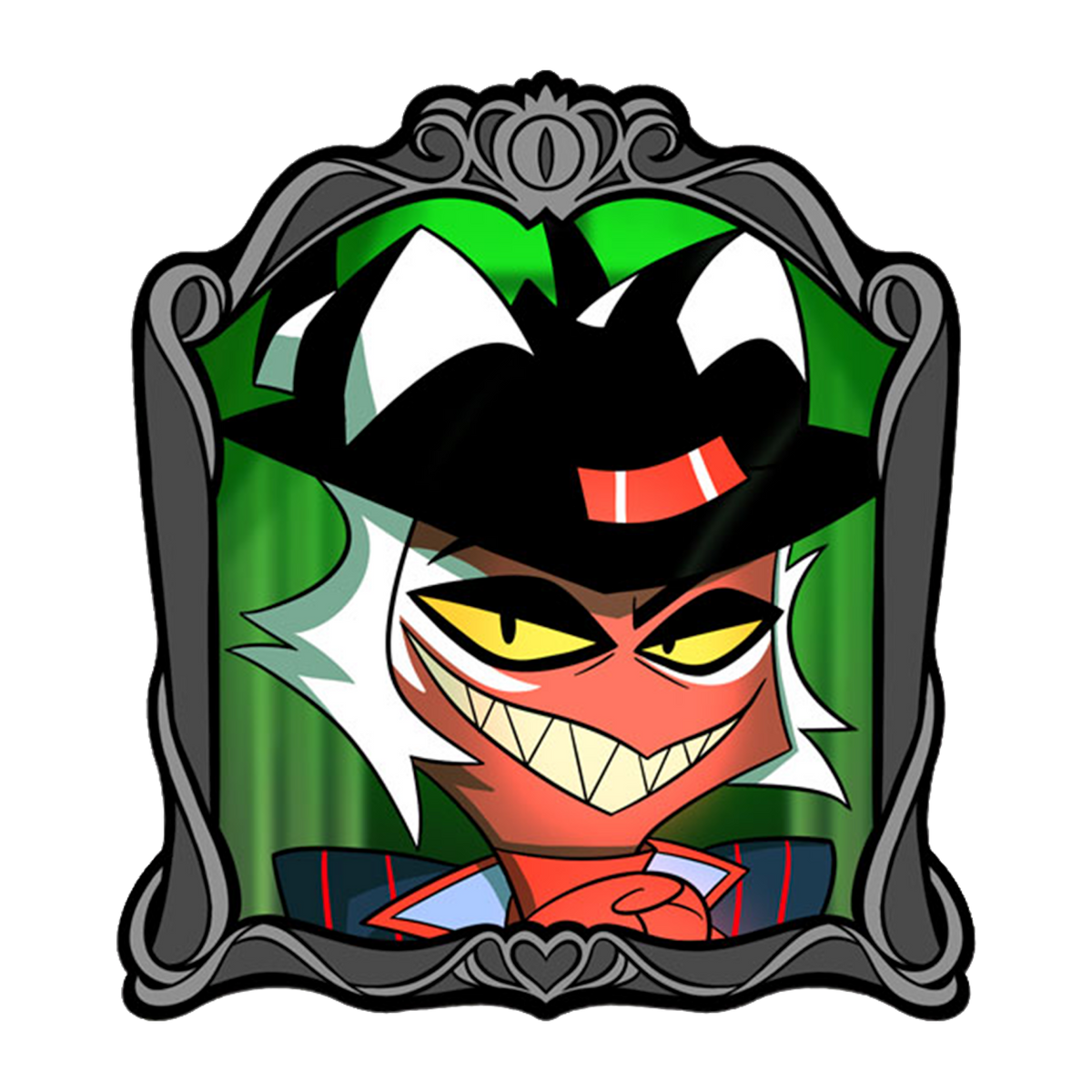 Crimson Changing Portrait - Lenticular Pin *CLEARANCE*