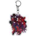 Exes and Oohs - Crimson Acrylic Keychain *LIMITED STOCK*