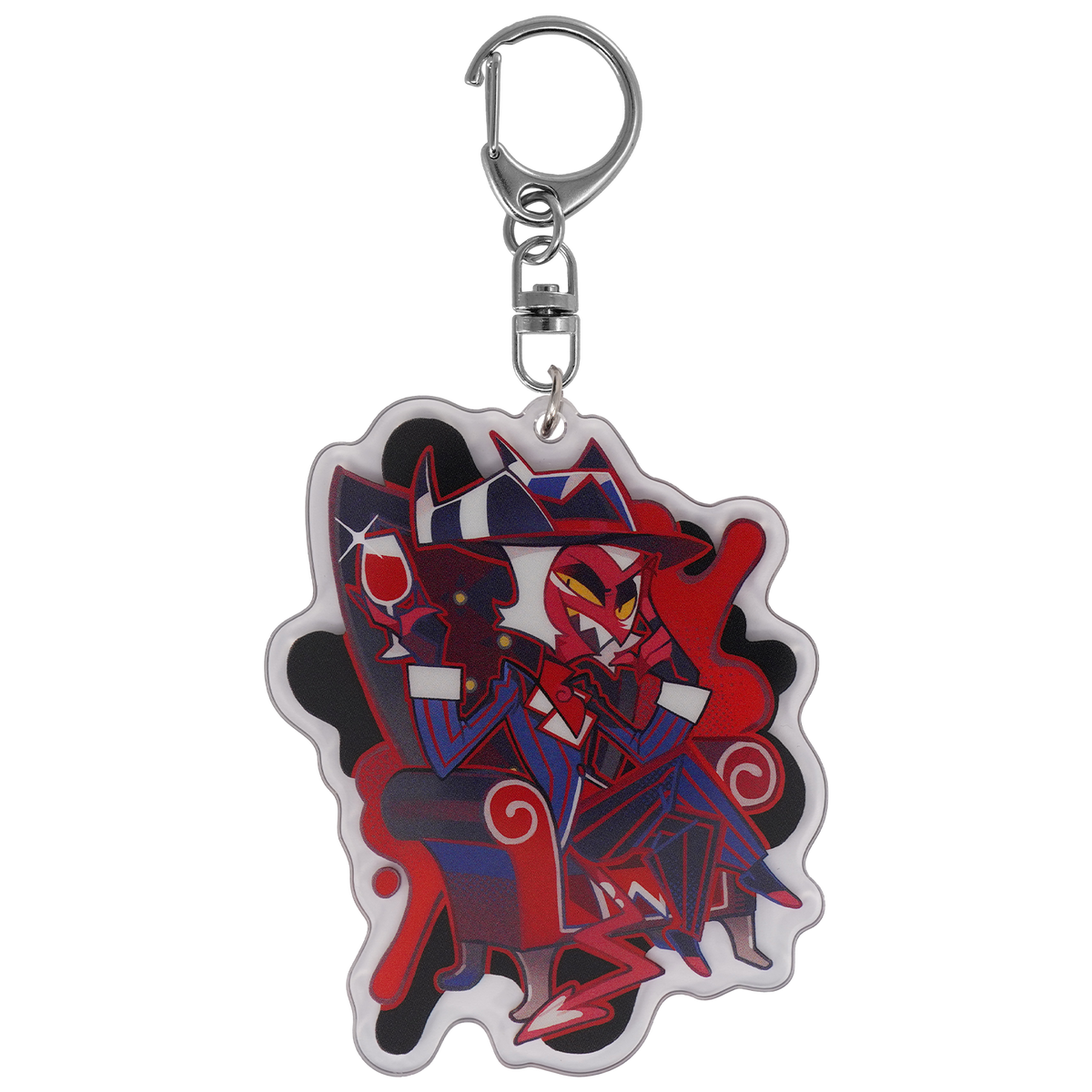 Exes and Oohs - Crimson Acrylic Keychain *LIMITED STOCK*
