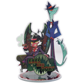Exes and Oohs - Crimson & Alessio Standee *LIMITED STOCK*
