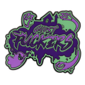 Ghost Fckrs Logo GLOW IN THE DARK Enamel Pin *LIMITED STOCK*