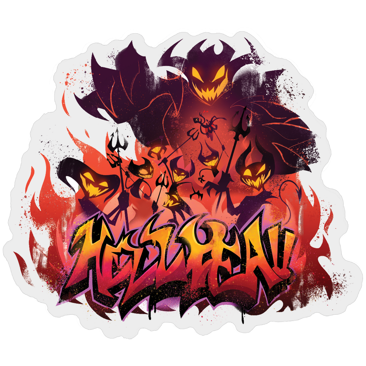 Graffiti Imp Sticker