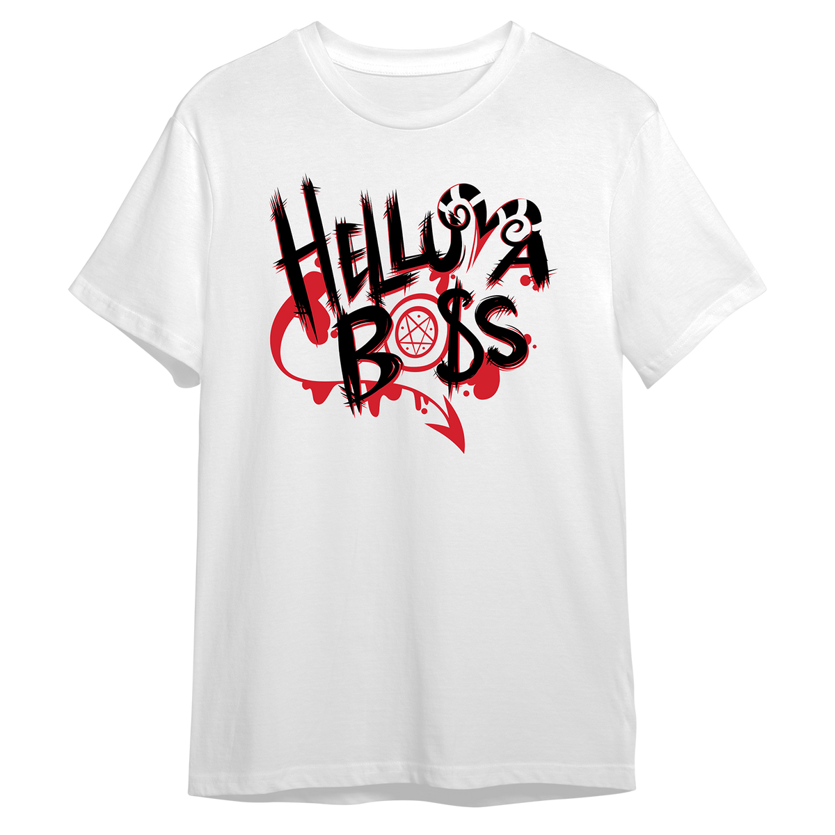 Helluva Boss Logo T-Shirt (White) *LIMITED STOCK*