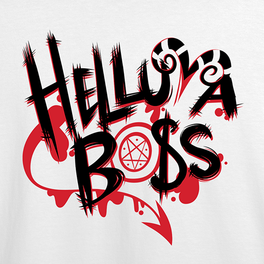 Helluva Boss Logo T-Shirt (White) *LIMITED STOCK*