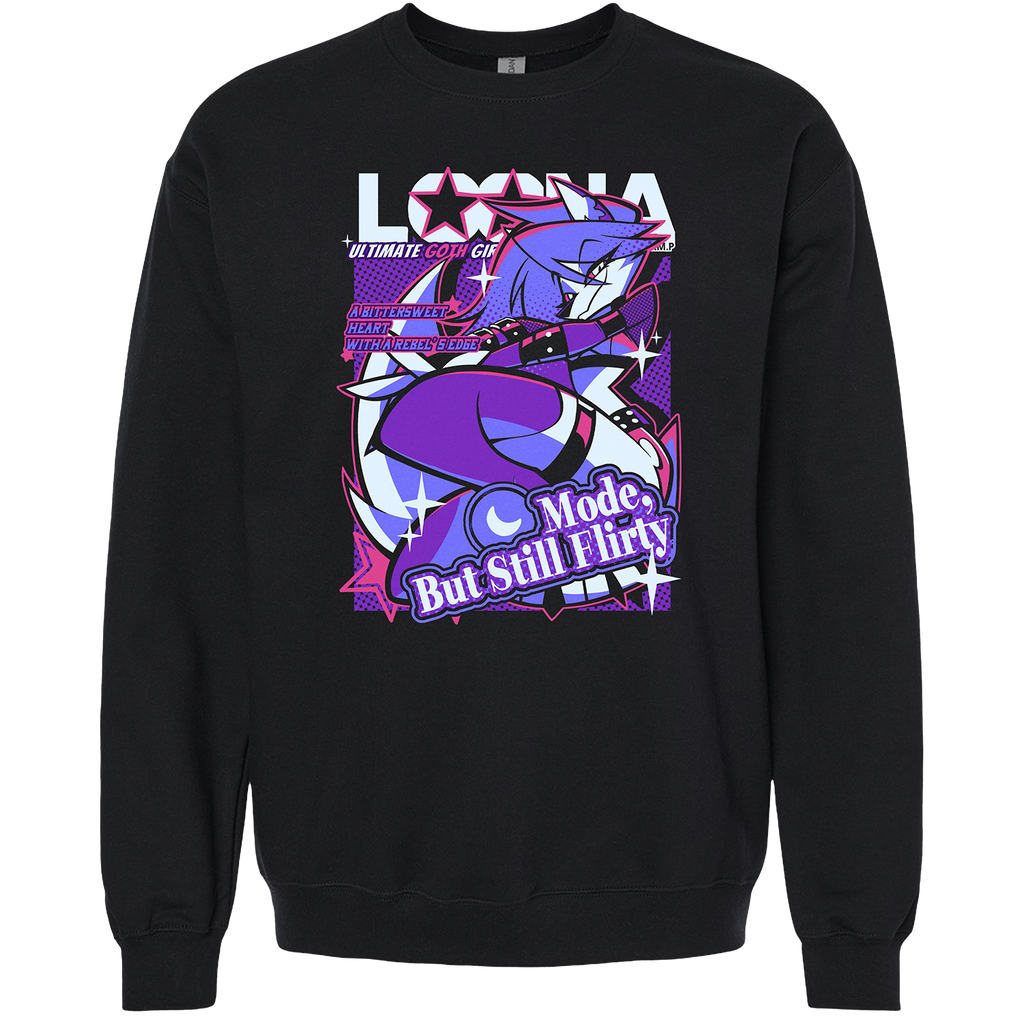 Crewneck Sweatshirt - Loona - From Helluva Boss with Love *LIMITED STOCK*