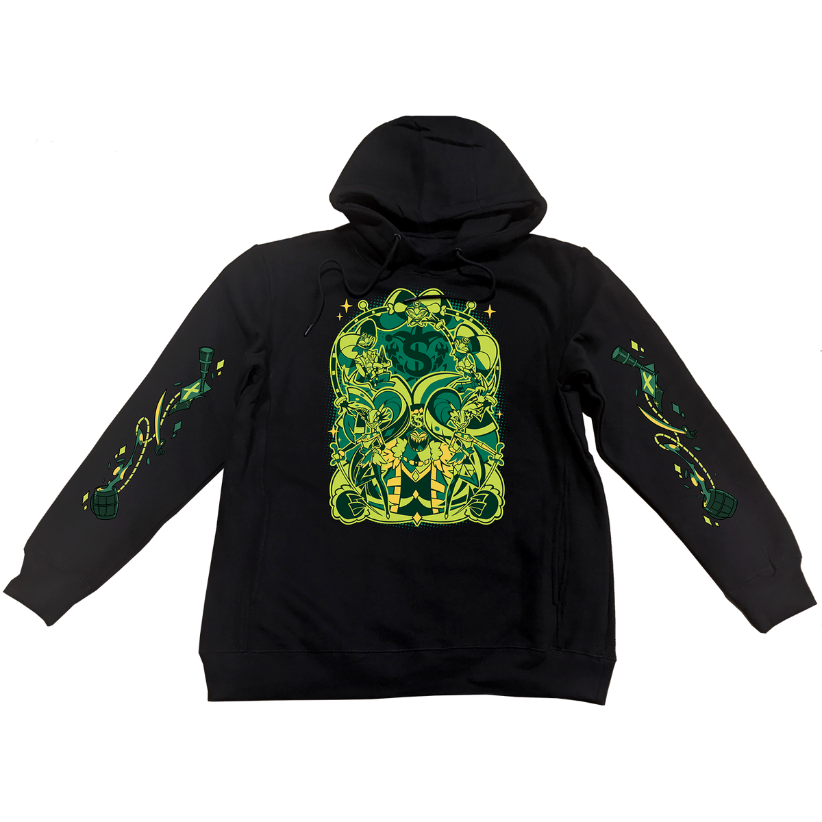Pullover Hoodie - Mammon Pirates w/Printed Sleeves *LIMITED STOCK*