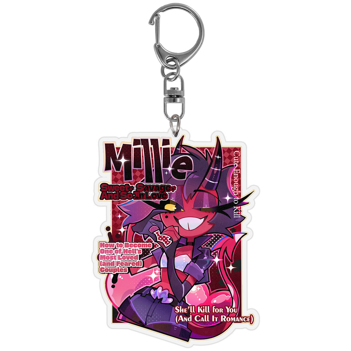 Millie - Key To My Heart Keychain *LAST CHANCE*