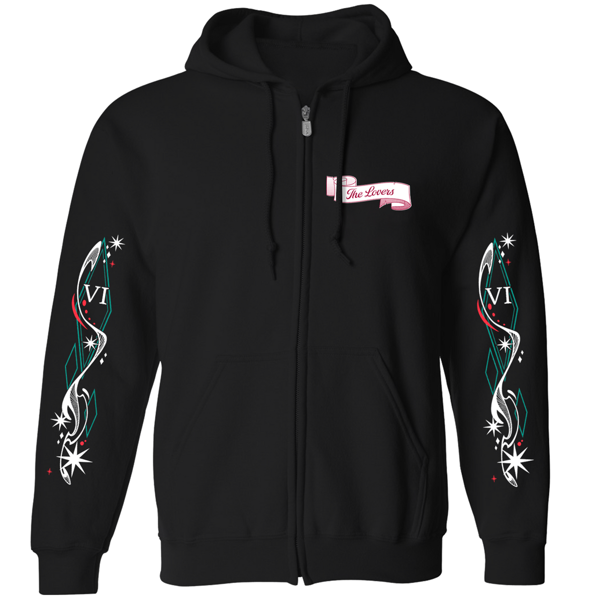 Zip-Up Hoodie - Moxxie & Millie Tarot *LIMITED RUN*