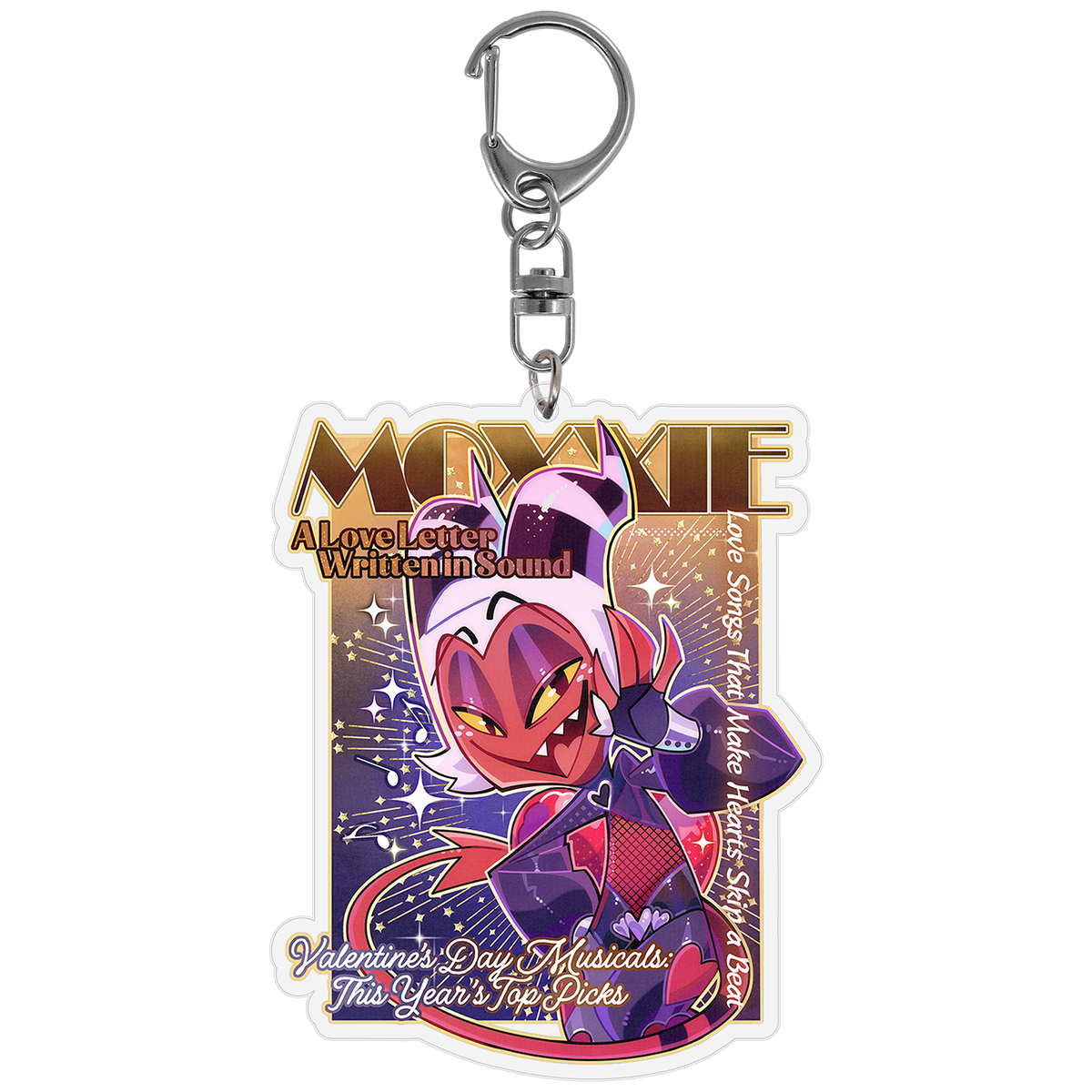 Moxxie - Key To My Heart Keychain *LAST CHANCE*