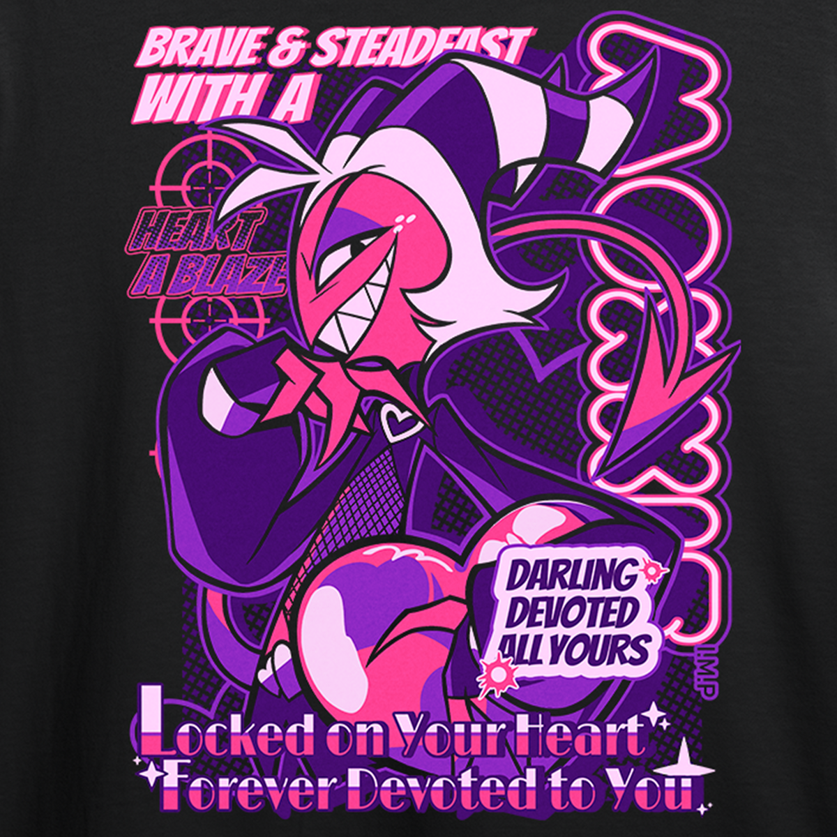 Long Sleeve Shirt - Moxxie - From Helluva Boss with Love *LIMITED STOCK*