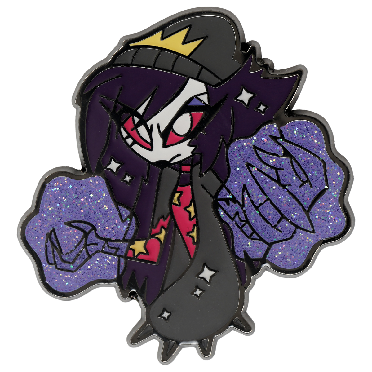 Powered Up Octavia - Glitter Enamel Pin *LIMITED STOCK*