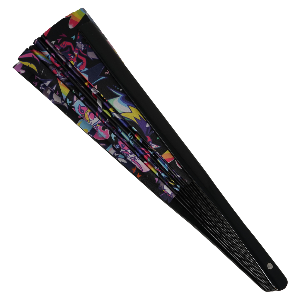 Helluva Boss Pride Pattern - Clacker Fan *LIMITED STOCK*