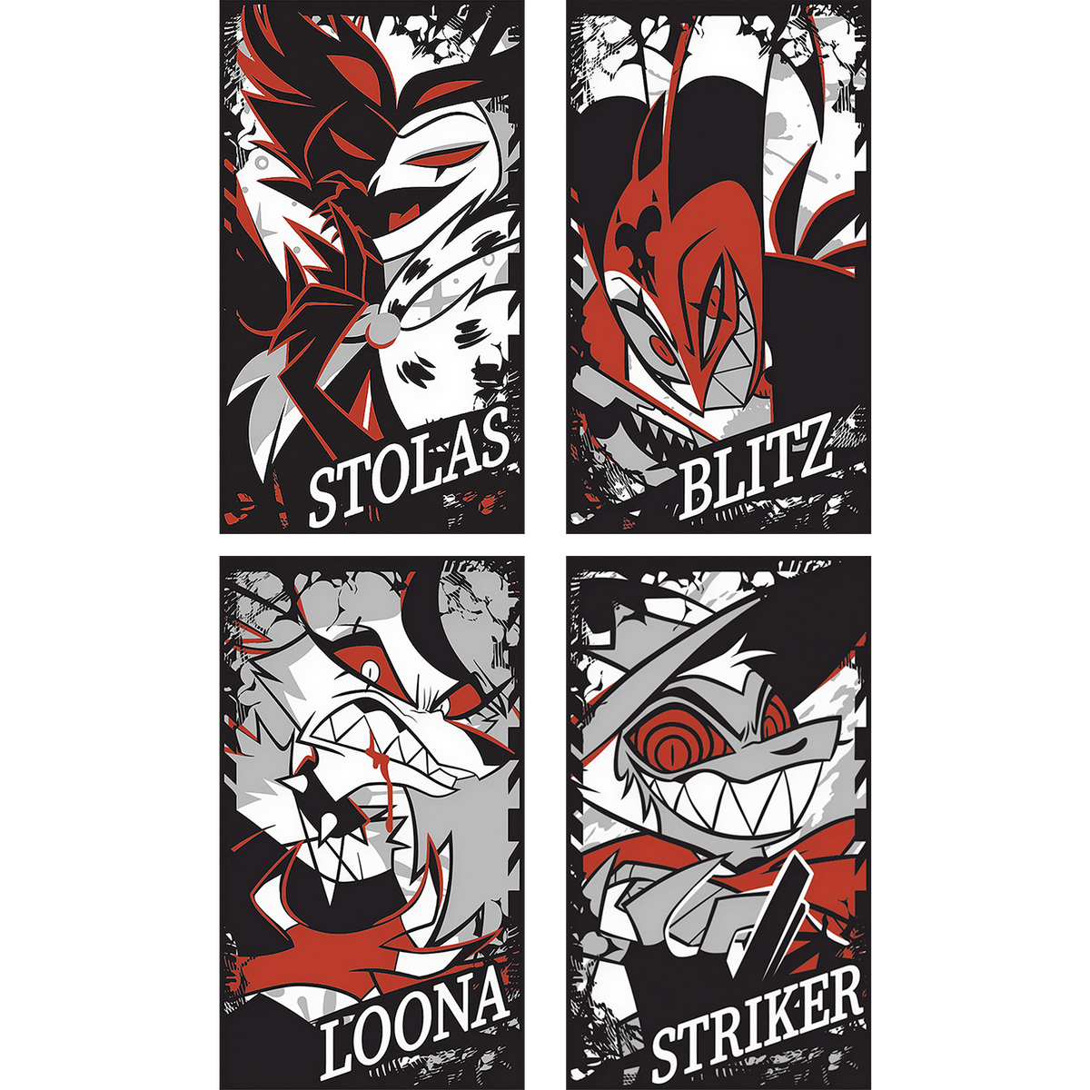 Metal Card Set Demon Series Wave 1 Red Variant *CLEARANCE*