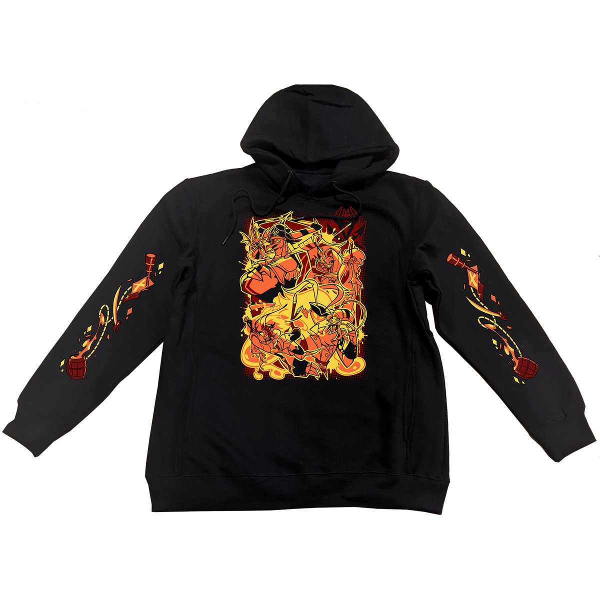 Pullover Hoodie - Satan's Ship w/Printed Sleeves *LIMITED STOCK*