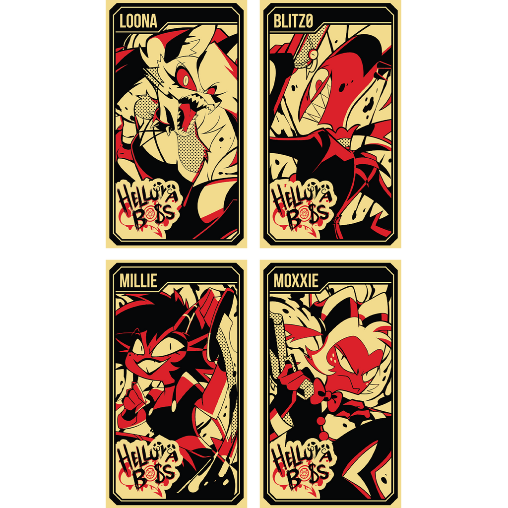 Helluva Boss Collectible Metal Cards - Series 1 - Wave 1 GOLD *CLEARANCE*