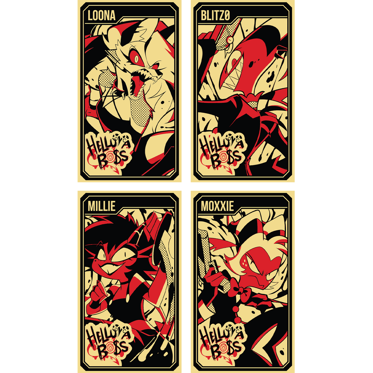 Helluva Boss Collectible Metal Cards - Series 1 - Wave 1 GOLD *CLEARANCE*