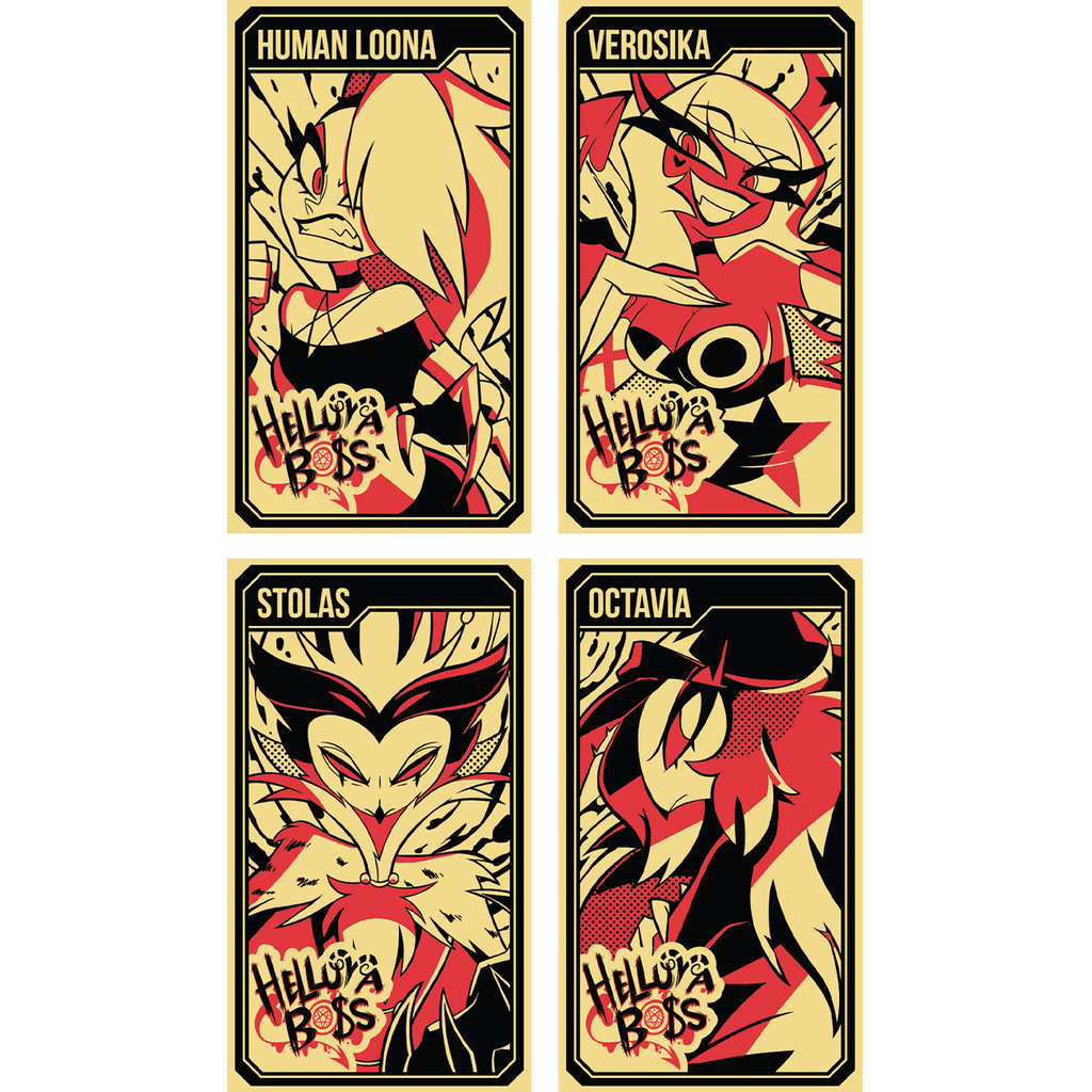 Helluva Boss Collectible Metal Cards - Series 1 - Wave 2 GOLD *CLEARANCE*
