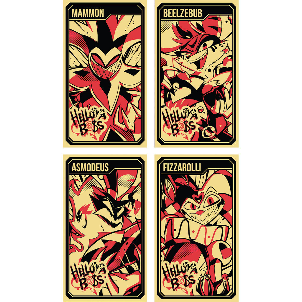 Helluva Boss Collectible Metal Cards - Series 1 - Wave 3 GOLD *CLEARANCE*