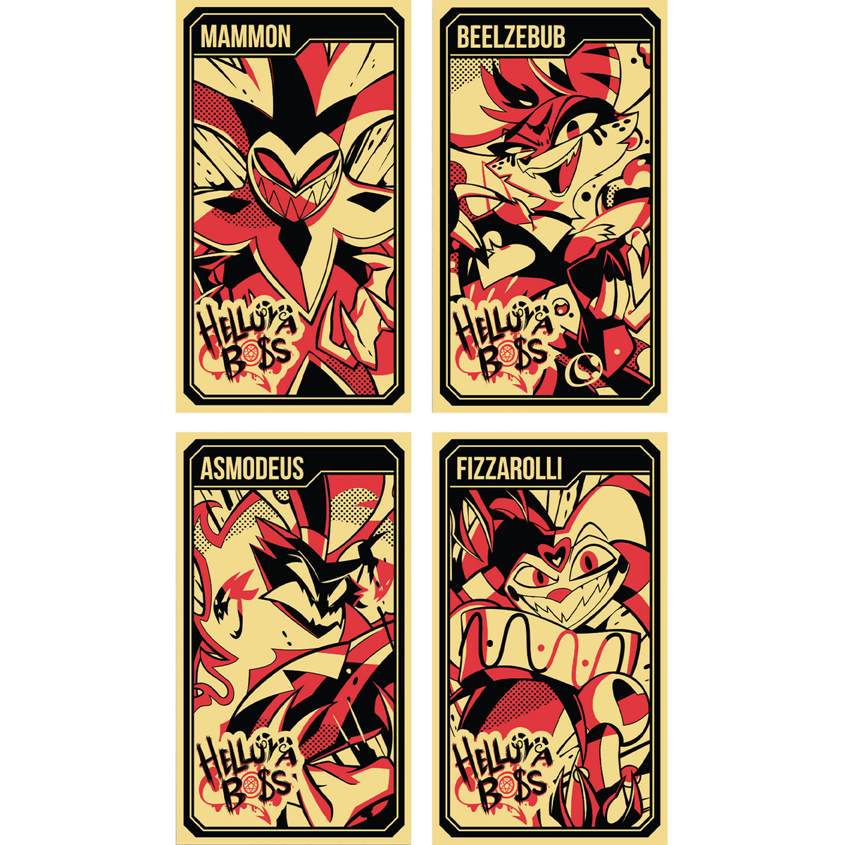Helluva Boss Collectible Metal Cards - Series 1 - Wave 3 GOLD *CLEARANCE*
