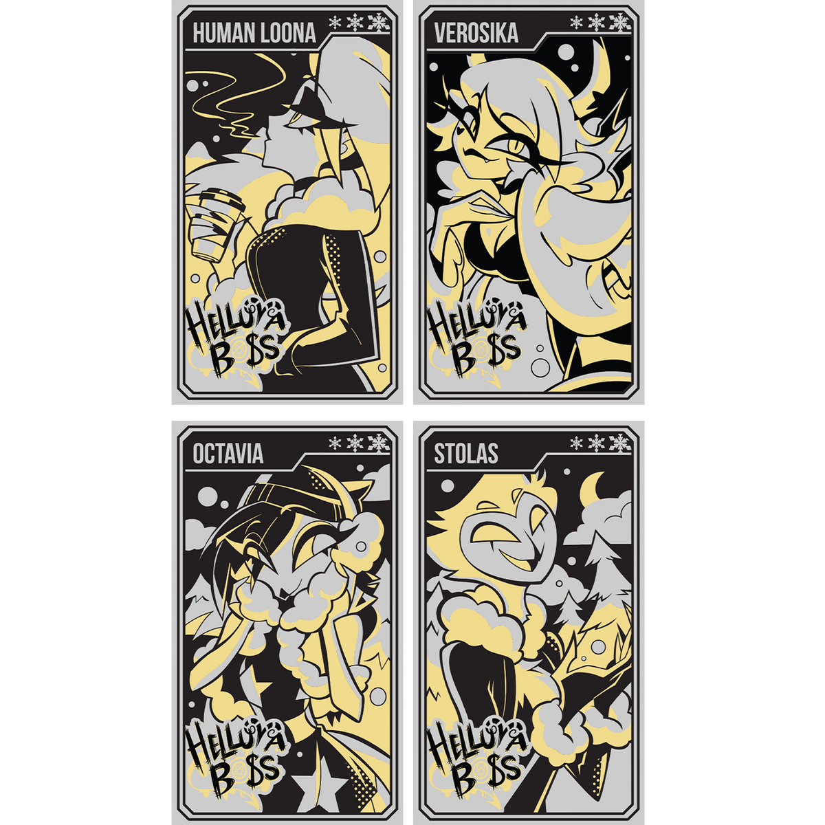 Helluva Boss Collectible Metal Cards - Winter 2024 - Wave 2 *CLEARANCE*