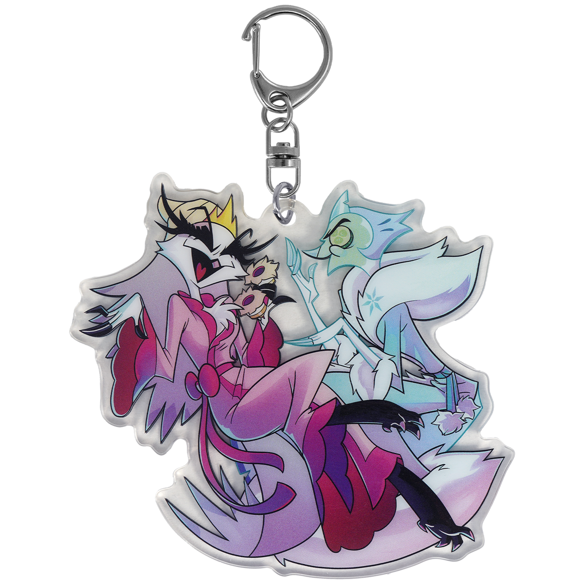 Stella + Andrealphus Bathroom Laughing - Acrylic Keychain *LIMITED STOCK*