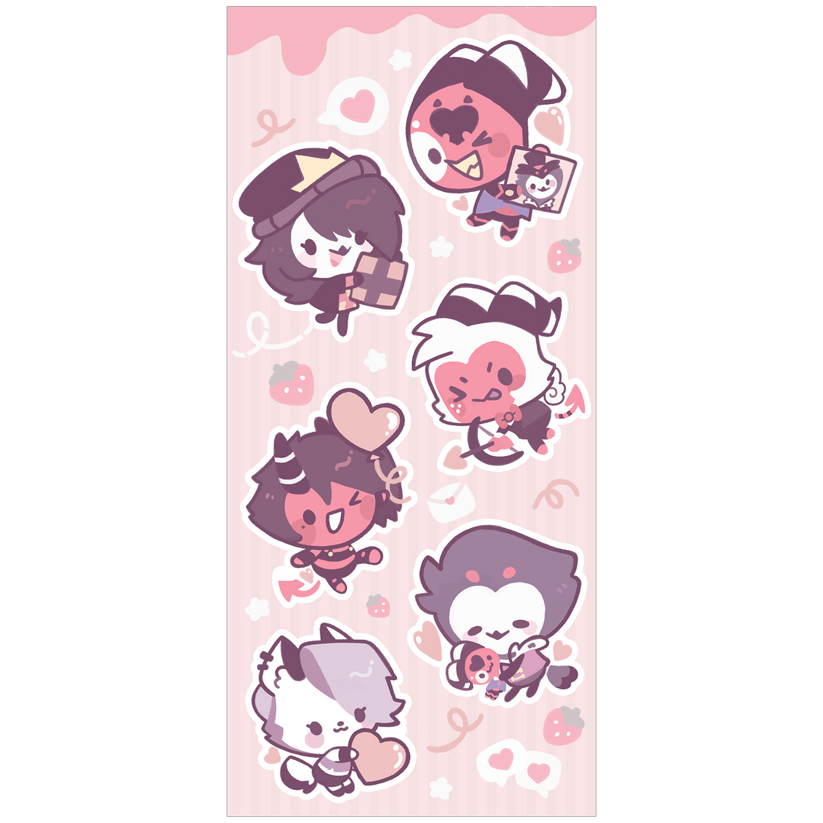 From Helluva Boss with Love Mini Chibi Sticker Set *LAST CHANCE*