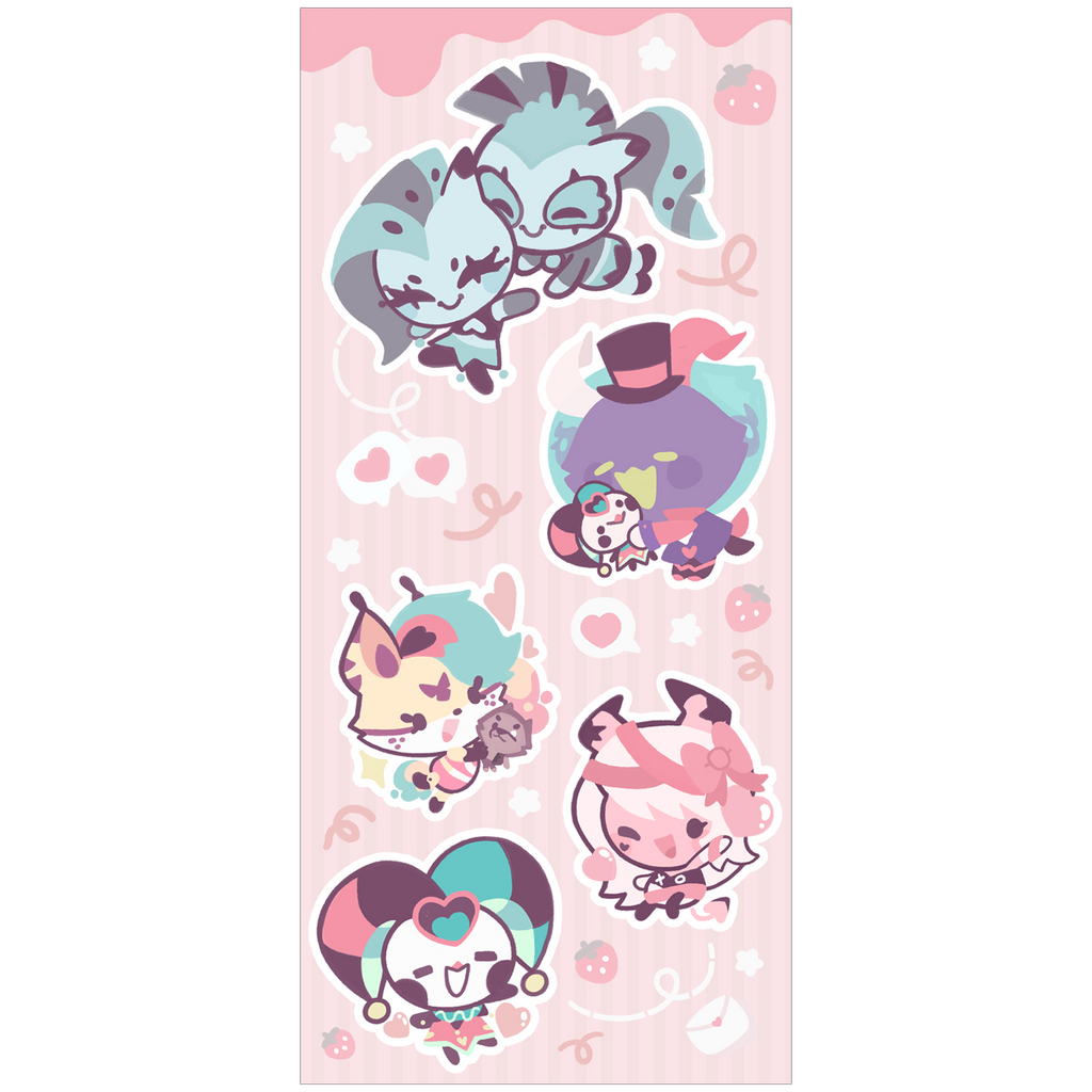 From Helluva Boss with Love Mini Chibi Sticker Set *LAST CHANCE*
