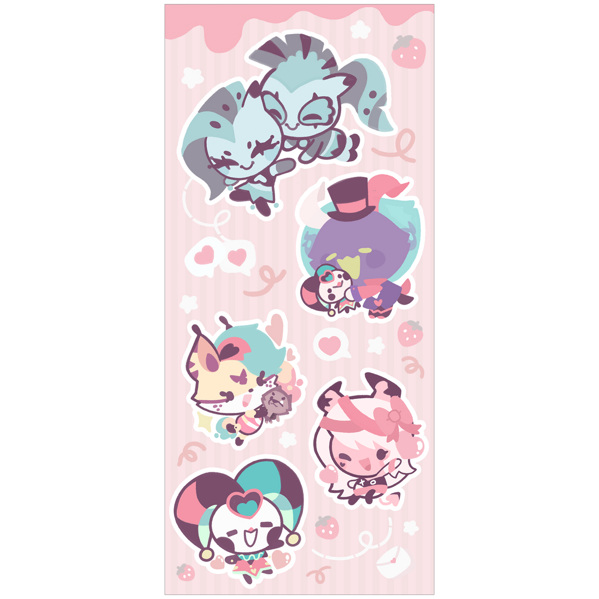 From Helluva Boss with Love Mini Chibi Sticker Set *LAST CHANCE*
