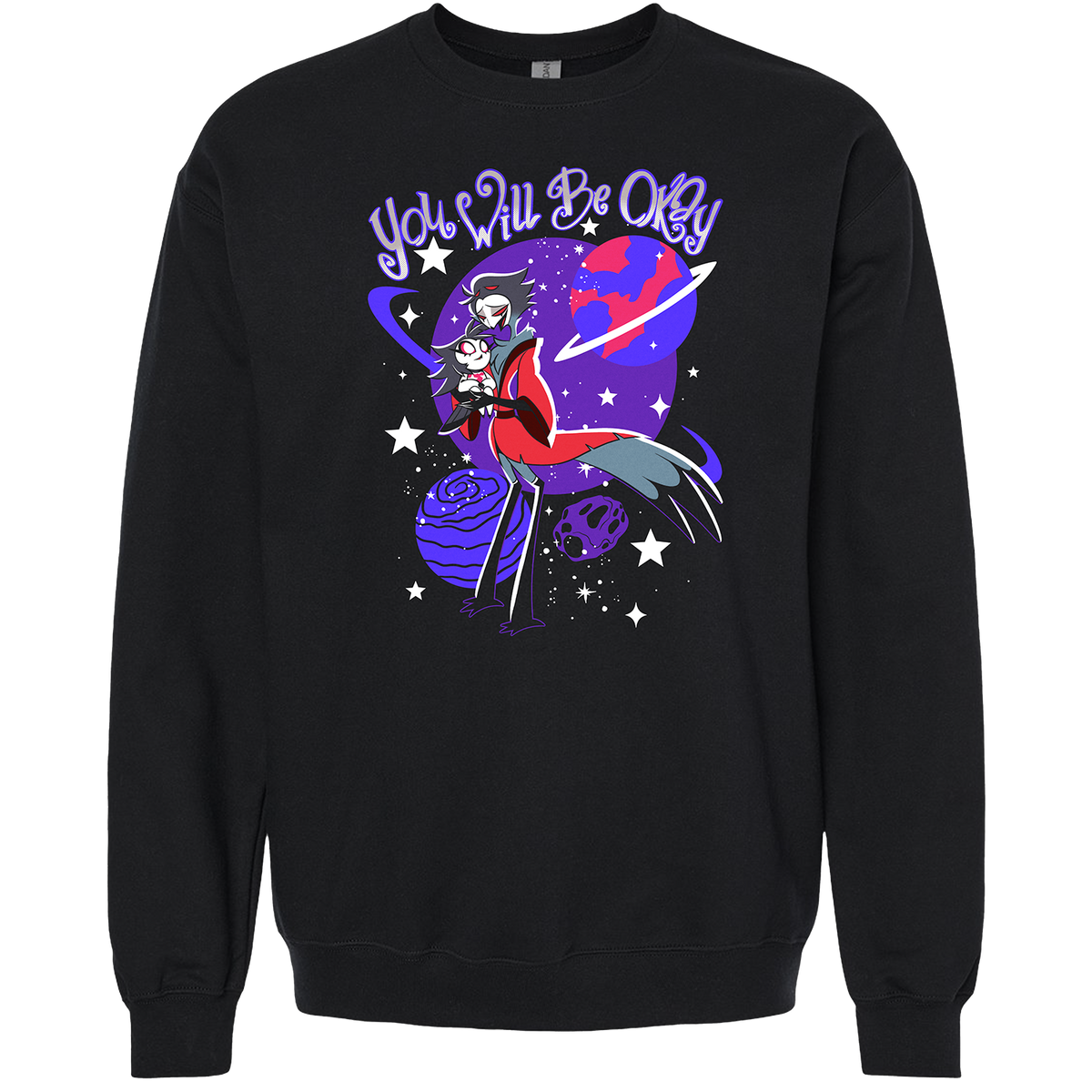 Crewneck Sweatshirt - Stolas/Octavia - You Will Be Okay *LAST ONE*