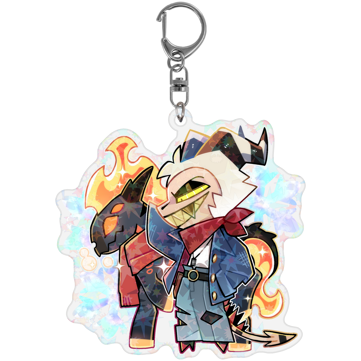 Striker - Cozy Winter - Holographic Keychain *LIMITED STOCK*