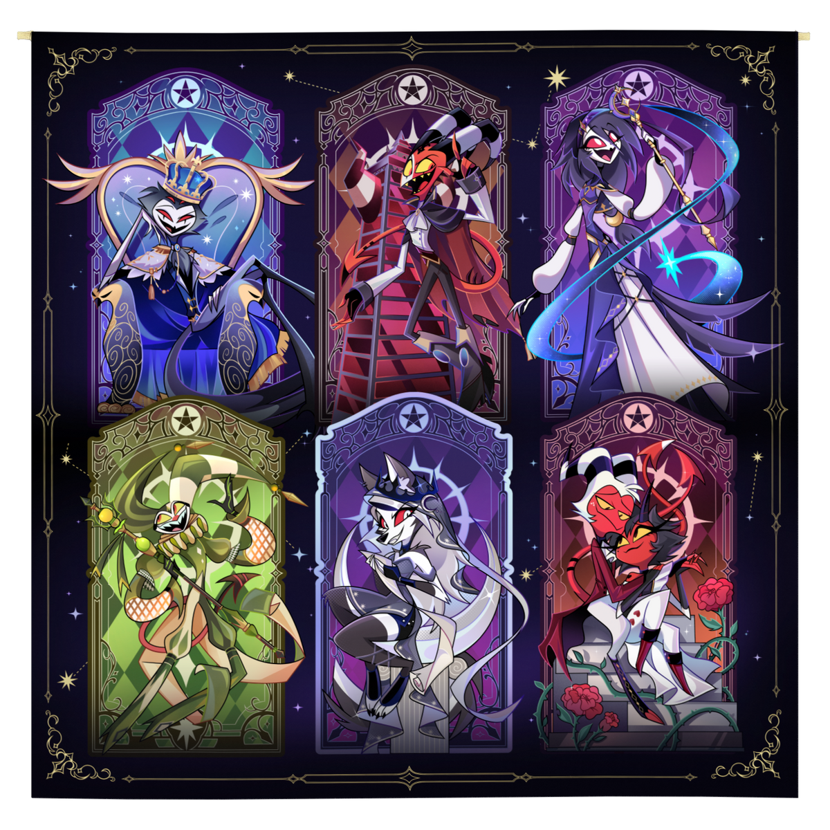 Helluva Boss Tarot Card Tapestry *LIMITED STOCK*