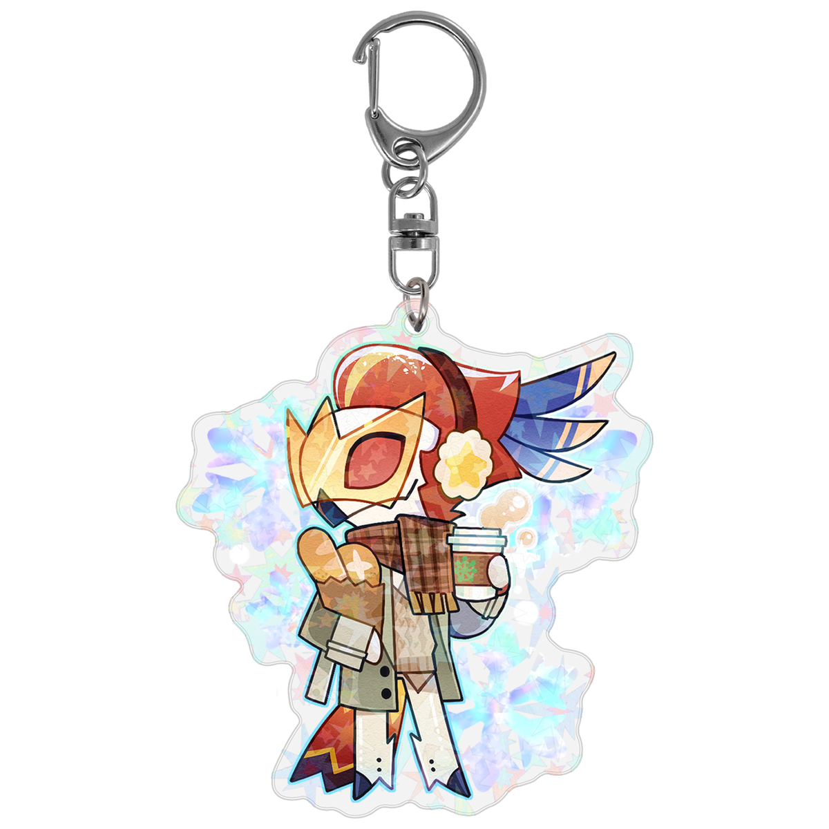 Vassago - Cozy Winter - Holographic Keychain *LIMITED STOCK*