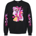 Crewneck Sweatshirt - Verosika - Cozy Winter w/Printed Sleeves *LAST CHANCE*