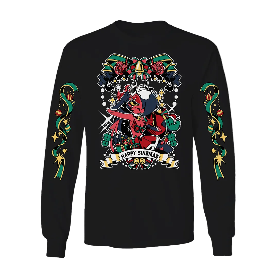 Long Sleeve Shirt - Sinsmas 2024 - Sallie May w/Printed Sleeves *LIMITED STOCK*