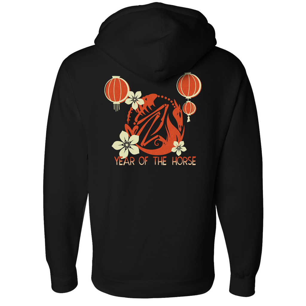 Zip-Up Hoodie - Year of the Horse Logo *LIMITED STOCK*
