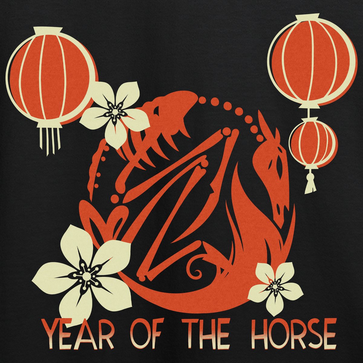 Zip-Up Hoodie - Year of the Horse Logo *LIMITED STOCK*