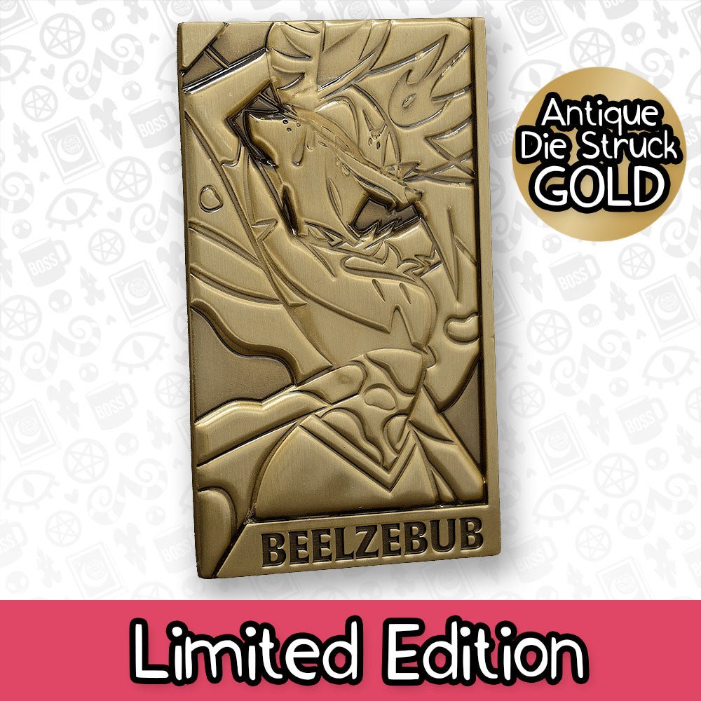 Beelzebub Gold Plated Metal Collectible Card *CLEARANCE*